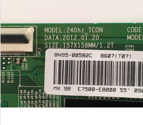 Samsung UN55ES8000F T-Con Board BN95-00582C , (BN41-01790C, BN97